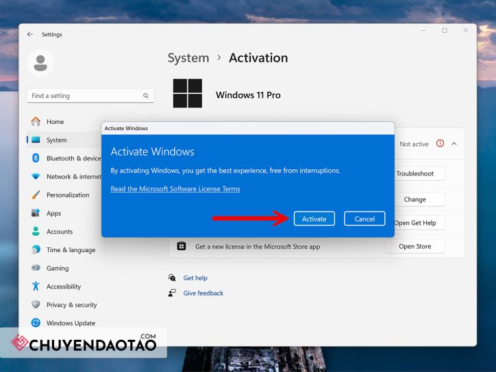 Hướng dẫn chi tiết cách active Windows 11 bằng Key bản quyền